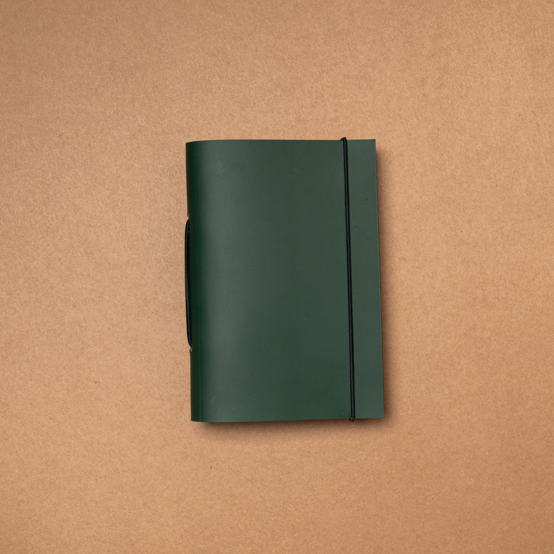 Carnet Duorganum cuir S vert pin de La Compagnie du Kraft