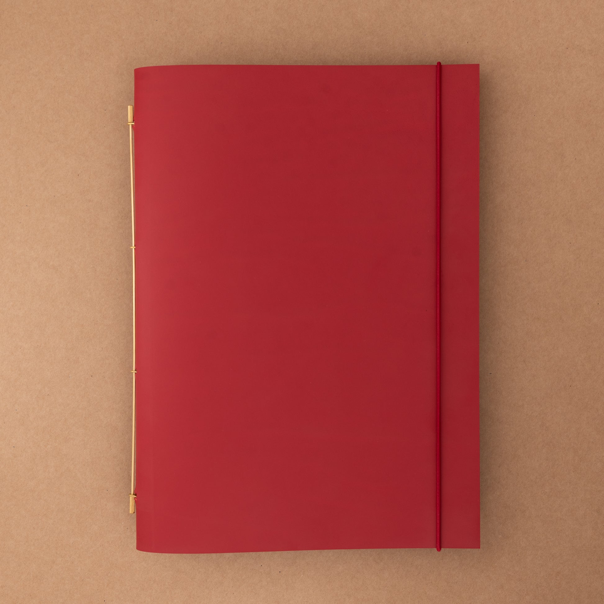 Carnet Novum Organum cuir Garance de La Compagnie du Kraft