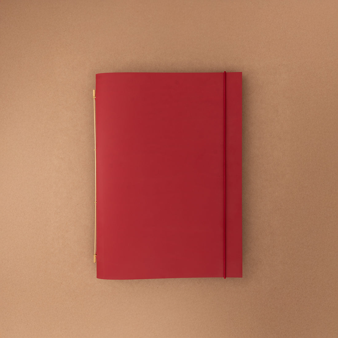 Carnet Novum Organum cuir garance de La Compagnie du Kraft