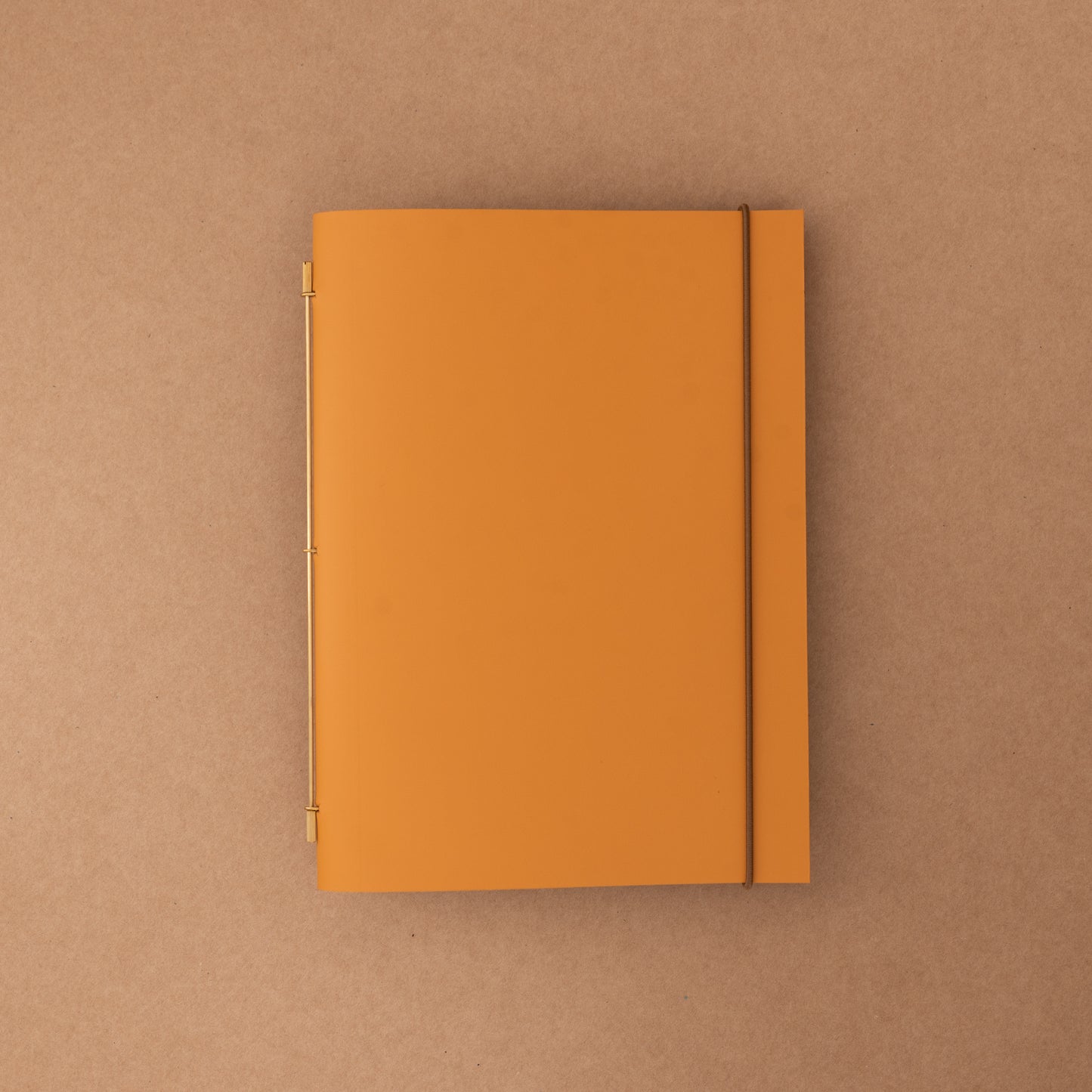 Carnet Novum Organum cuir gold de La Compagnie du Kraft