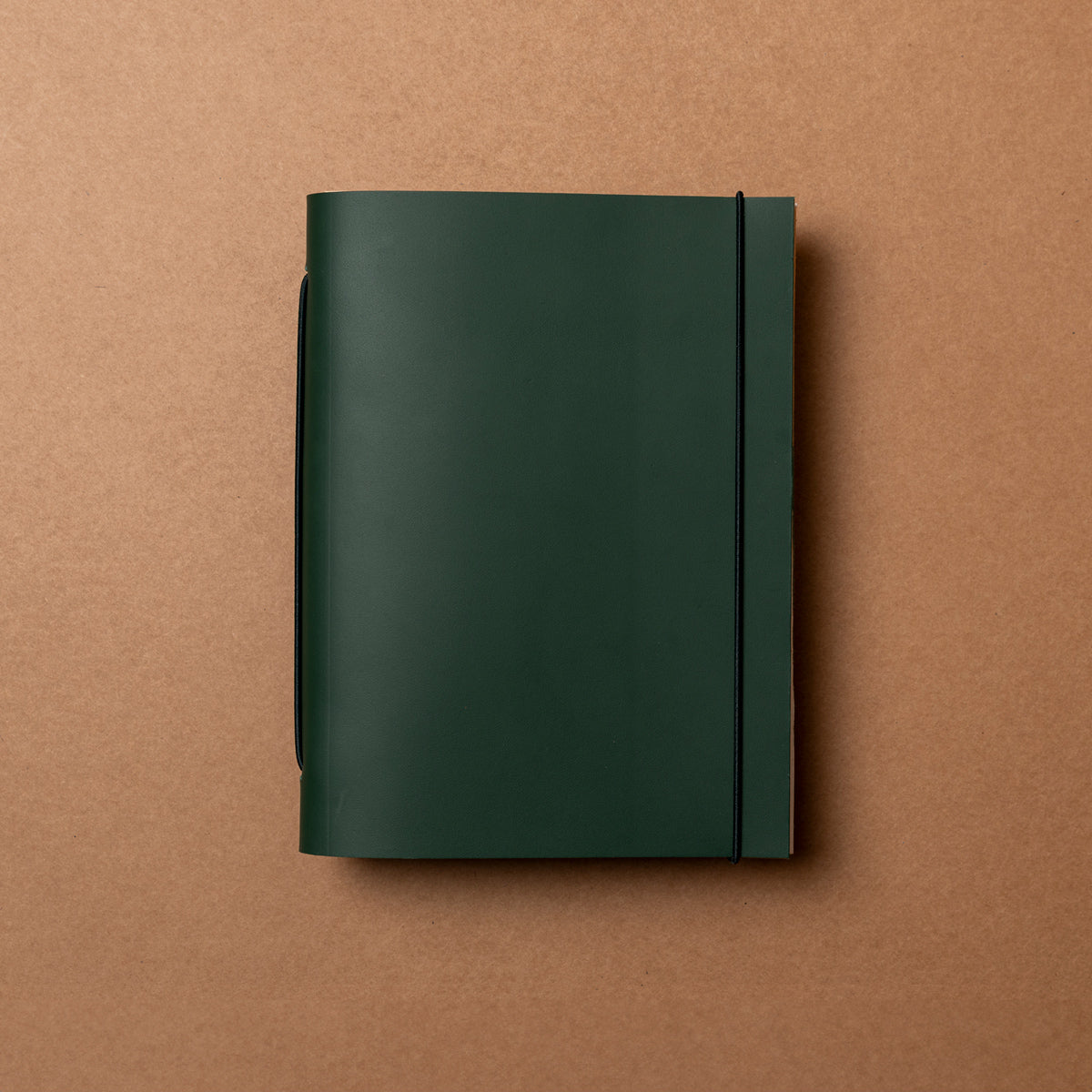 Carnet Duorganum cuir M vert pin de La Compagnie du Kraft