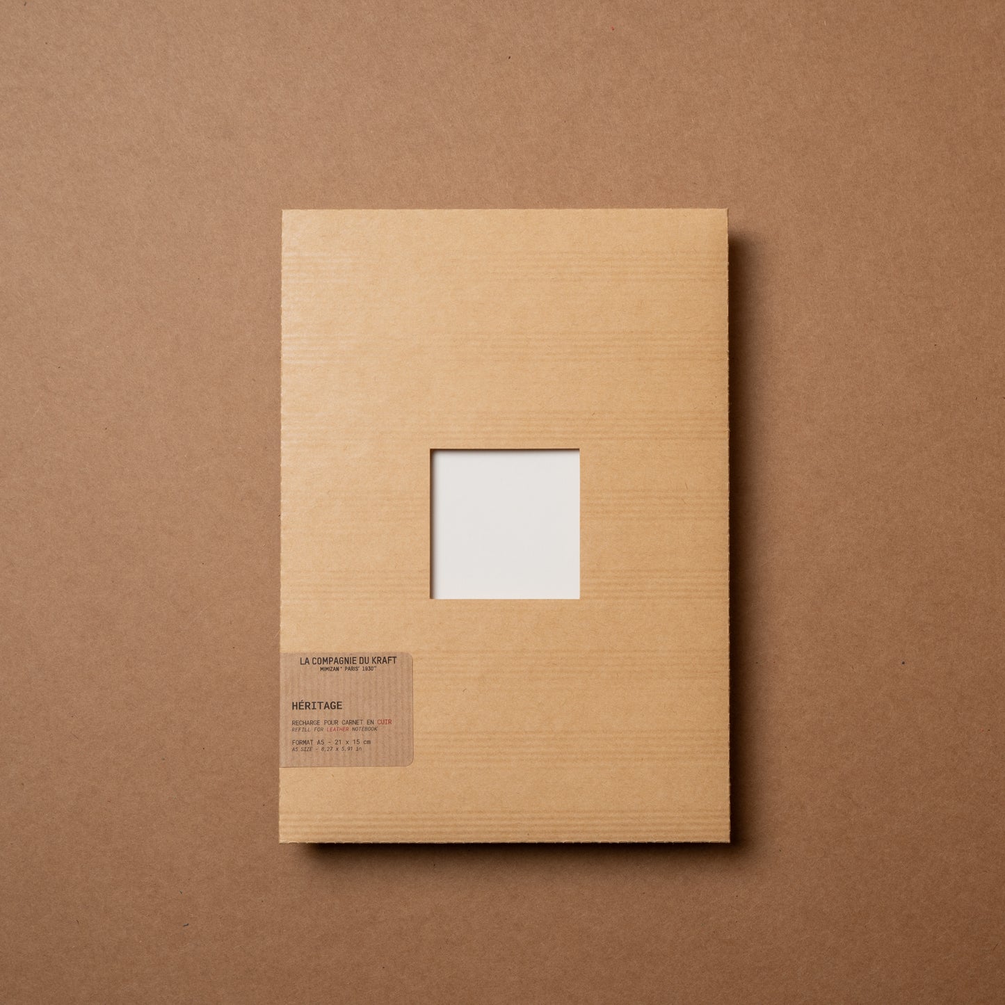 Recharge carnet héritage cuir M de la Compagnie du Kraft