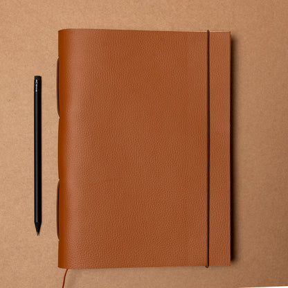 Carnet cuir DuOrganum – rechargeable & personnalisable