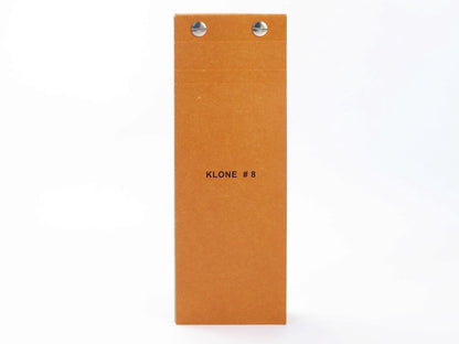 Carnet kraft bloc klone orange  de la compagnie du kraft 