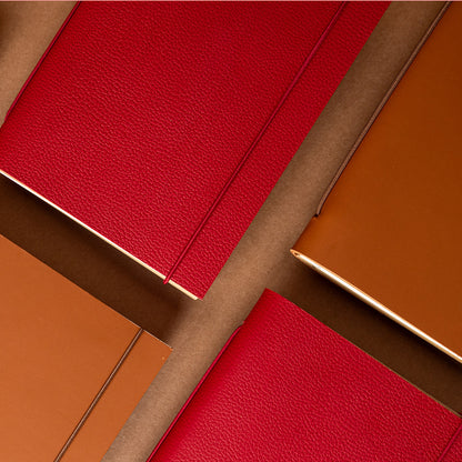 Carnet duorganum cuir garance grainé et cuba libre de La Compagnie du Kraft
