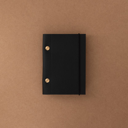 Carnet héritage cuir robusto grainé vis laison de La Compagnie du Kraft