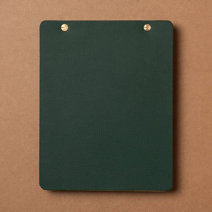 Carnet Ikraft L vert pin graine cuir  de La Compagnie du Kraft
