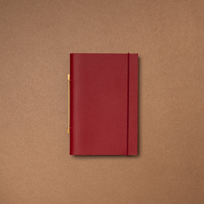 Carnet novum organum cuir s garance grainé de La Compagnie du Kraft