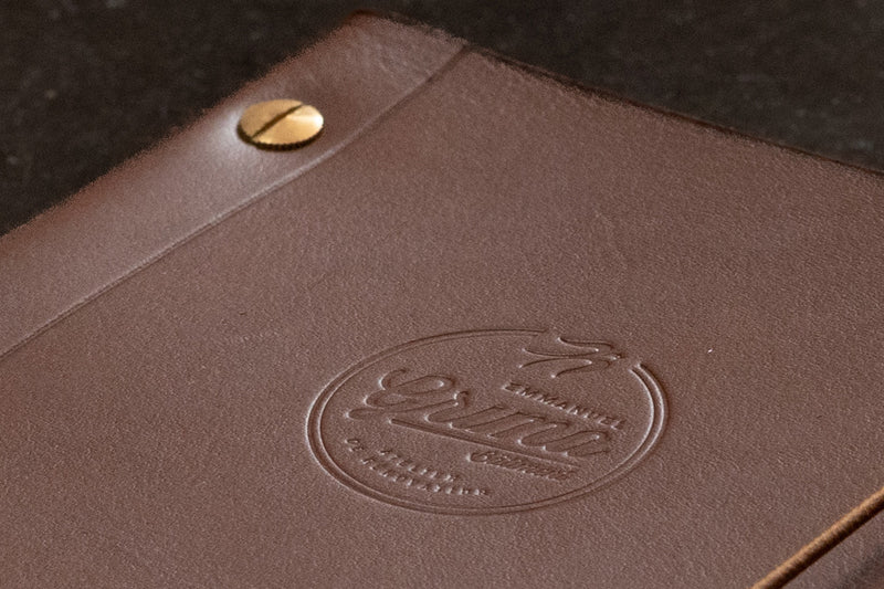 Carnet héritage cuir M péru personnalisé de La Compagnie du Kraft