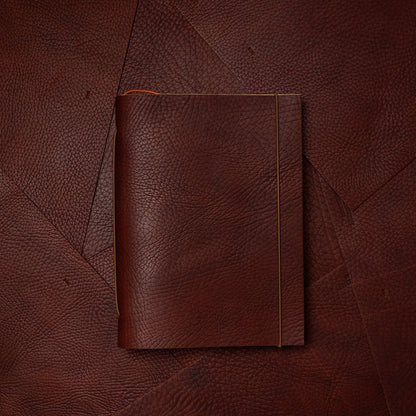 Carnet DuOrganum cuir s acajou crispé de La Compagnie du Kraft