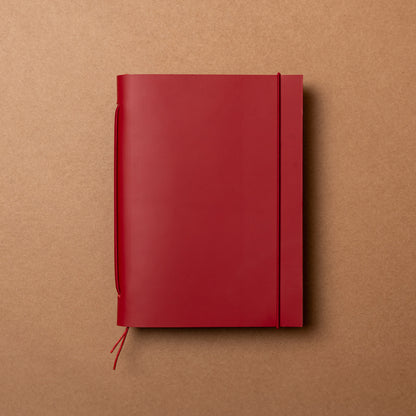 Carnet Duorganum cuir M garance de La Compagnie du Kraft