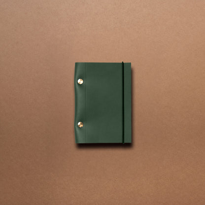 Carnet Heritage cuir S Vert Pin de La Compagnie du Kraft