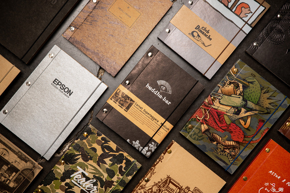 Carnet kraft M personnalisé de La Compagnie du Kraft