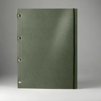 Carnet kraft L vert épinard de La Compagnie du Kraft