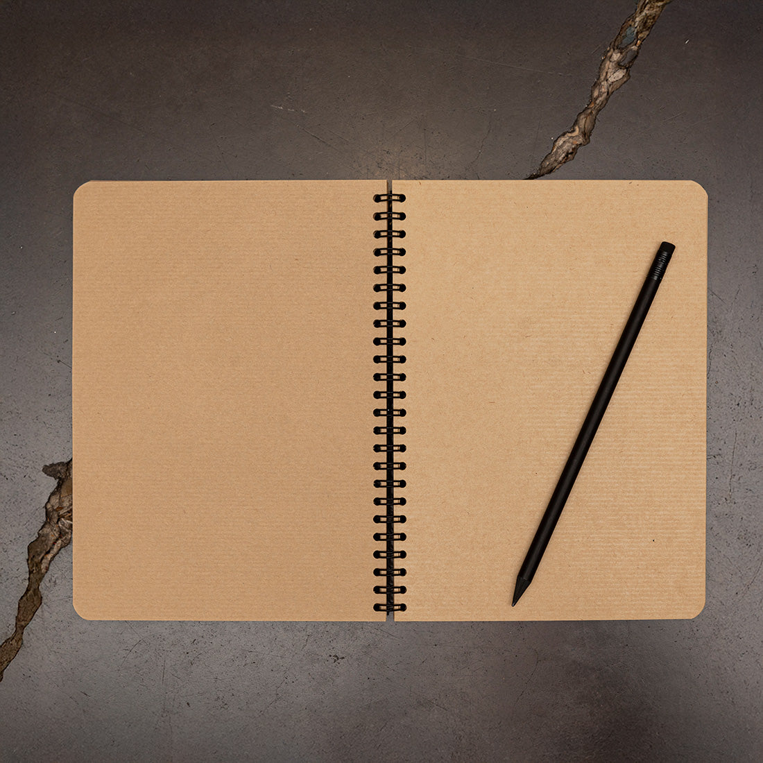Carnets à spirales en kraft format A5 de La Compagnie du Kraft