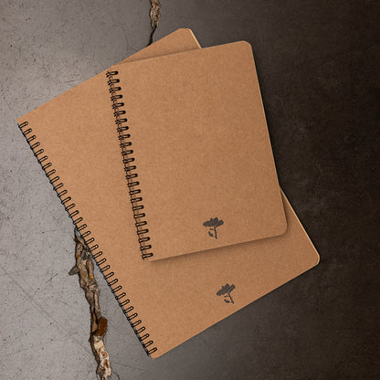 Carnets à spirales en kraft aux formats A4 et A5 de La Compagnie du Kraft