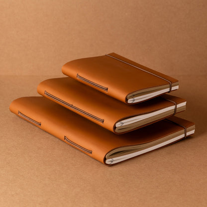 carnet cuir Duorganum de la compagnie du kraft