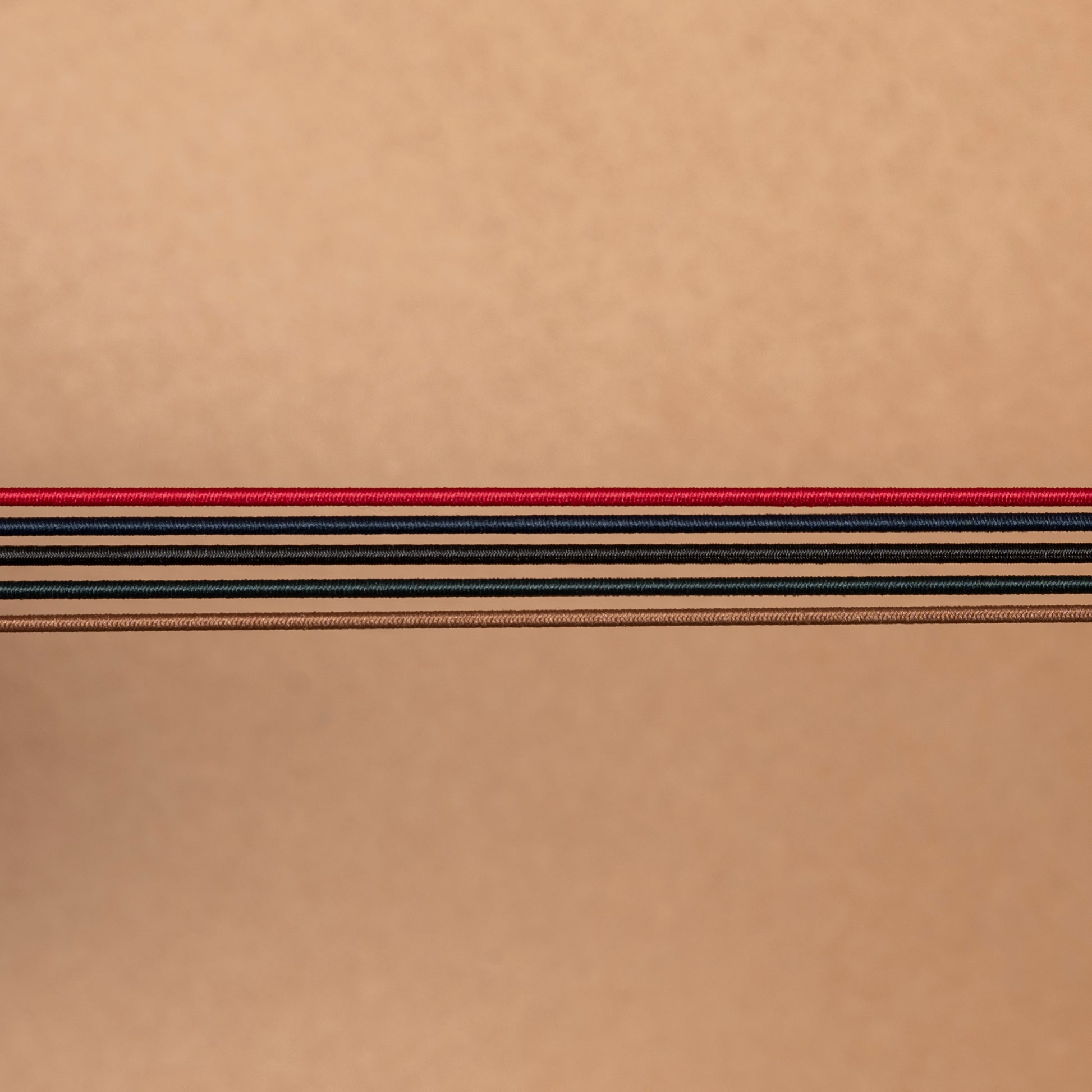 Elastiques de rechange pour carnet rouge bleu noir vert et marron de la compagnie du kraft
