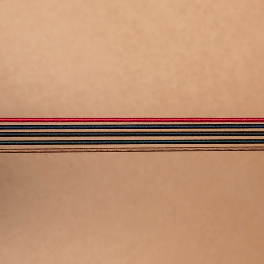 Elastiques de rechange pour carnet rouge bleu noir vert et marron de la compagnie du kraft