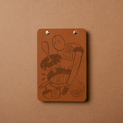 Carnet du patissier en cuir Ikraft M cuba libre de la compagnie du kraft 