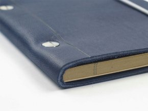 A6 Leather Notebook - Cobalt