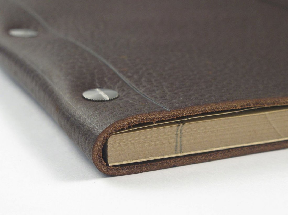 A5 Leather Notebook - Cohiba