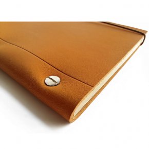 A4 Leather Notebook - Gold