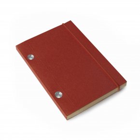 A6 Kraft Notebook - Red